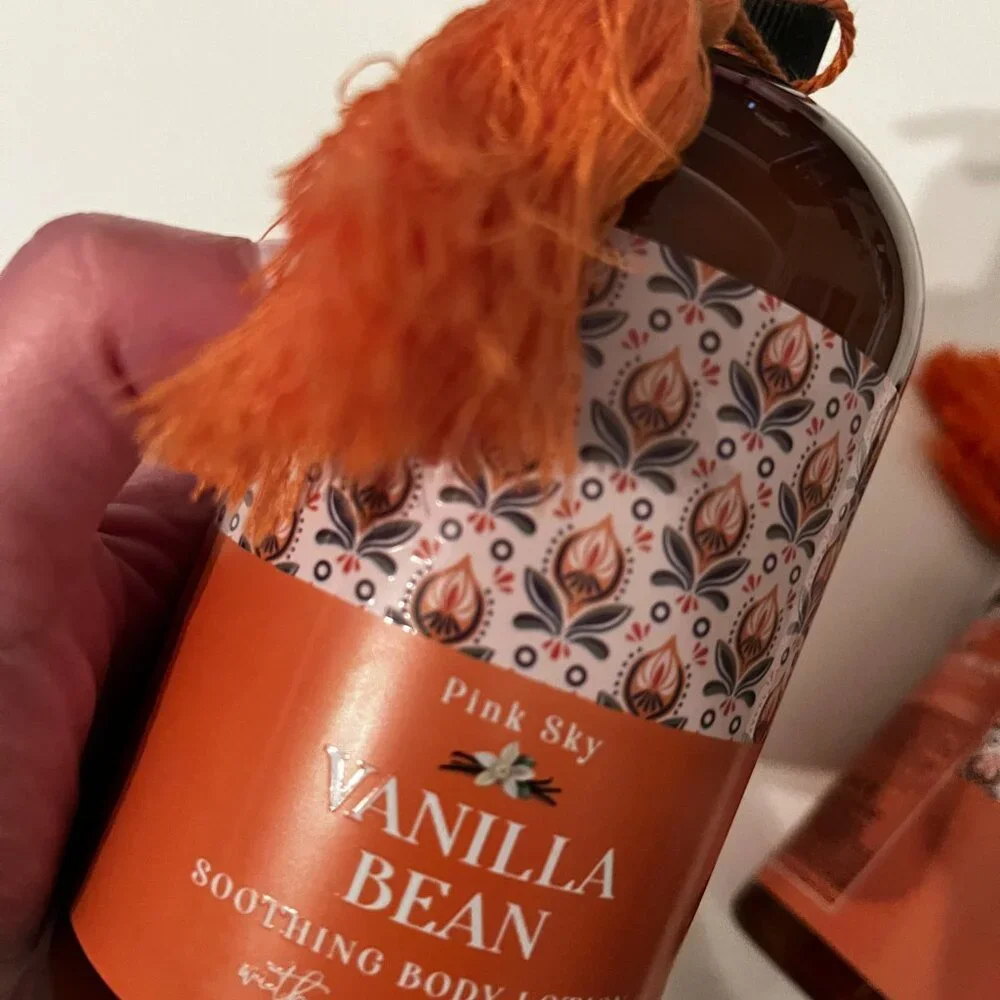 Vanilla‎ Bean Soothing Body Lotion by Pink Sky (SET OF TWO) (16.9 oz) (new/h/x)